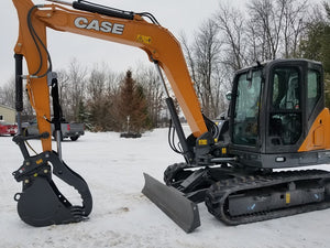CASE CX80 hydraulic excavator thumb