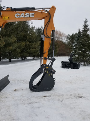 CASE CX80 hydraulic excavator thumb