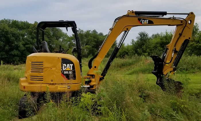 CAT 305 305.5 306 Hydraulic Pin-on Excavator Thumb w/ Hoses - uses factory mount