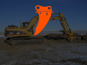  Frost Ripper Attachment on 318 Cat Excavator 