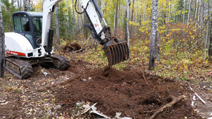 42" Bobcat 335-337-341-435-E42-E45-E50-E55-E60-E63 Excavator Brush Rake
